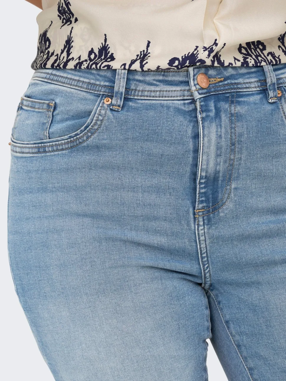CARSALLY Høy midje Flared Fit Jeans