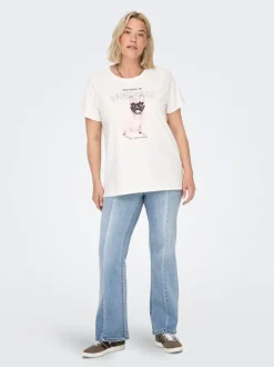 CARSALLY Middels høy midje Flared Fit Jeans