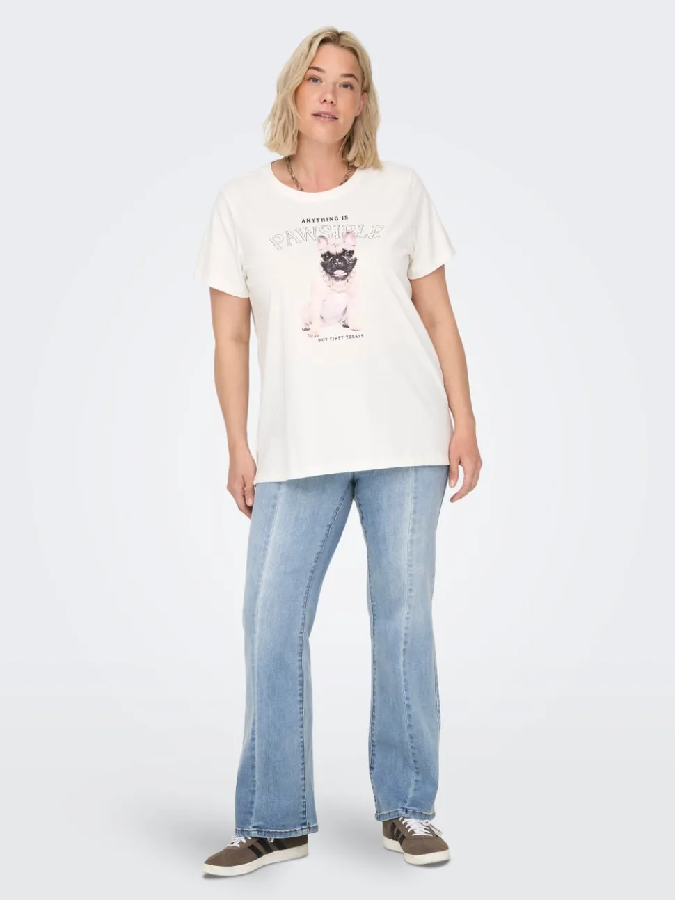 CARSALLY Middels høy midje Flared Fit Jeans
