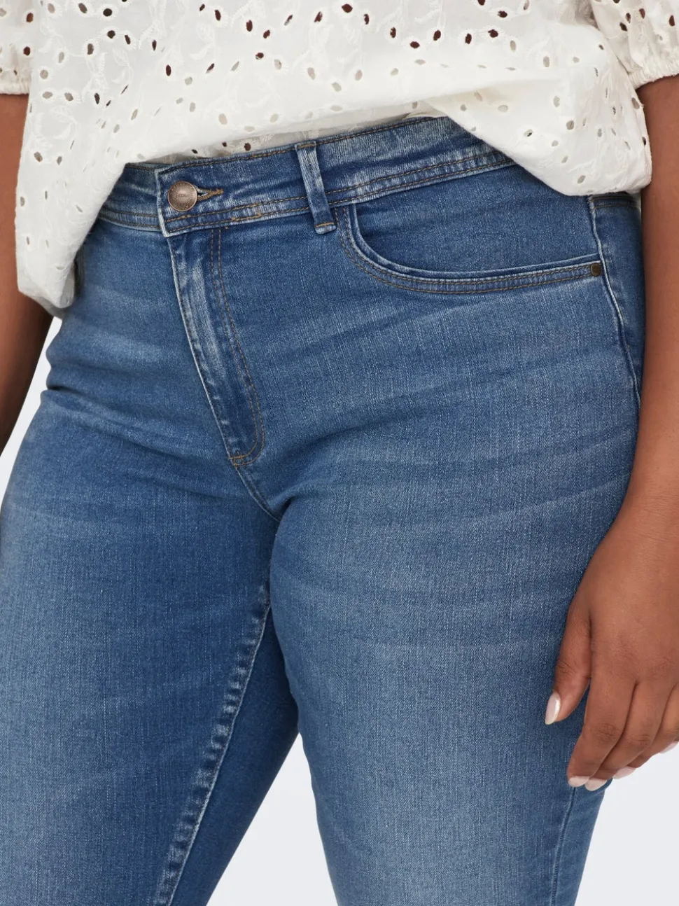 CARSALLY Middels høy midje Skinny Fit Jeans
