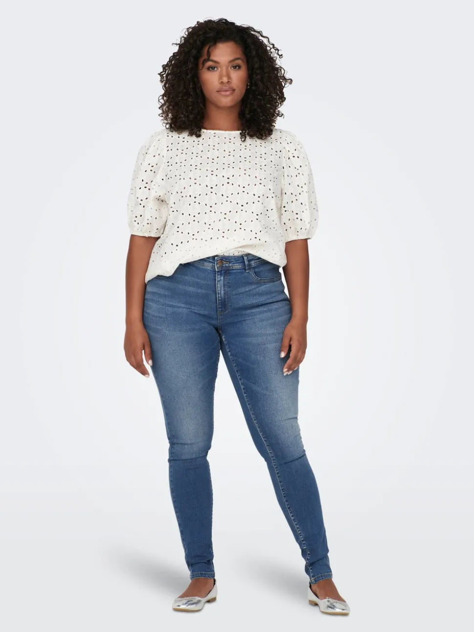CARSALLY Middels høy midje Skinny Fit Jeans