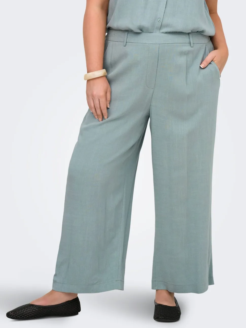CARSIESTA Cropped Fit Lin Culotte bukser