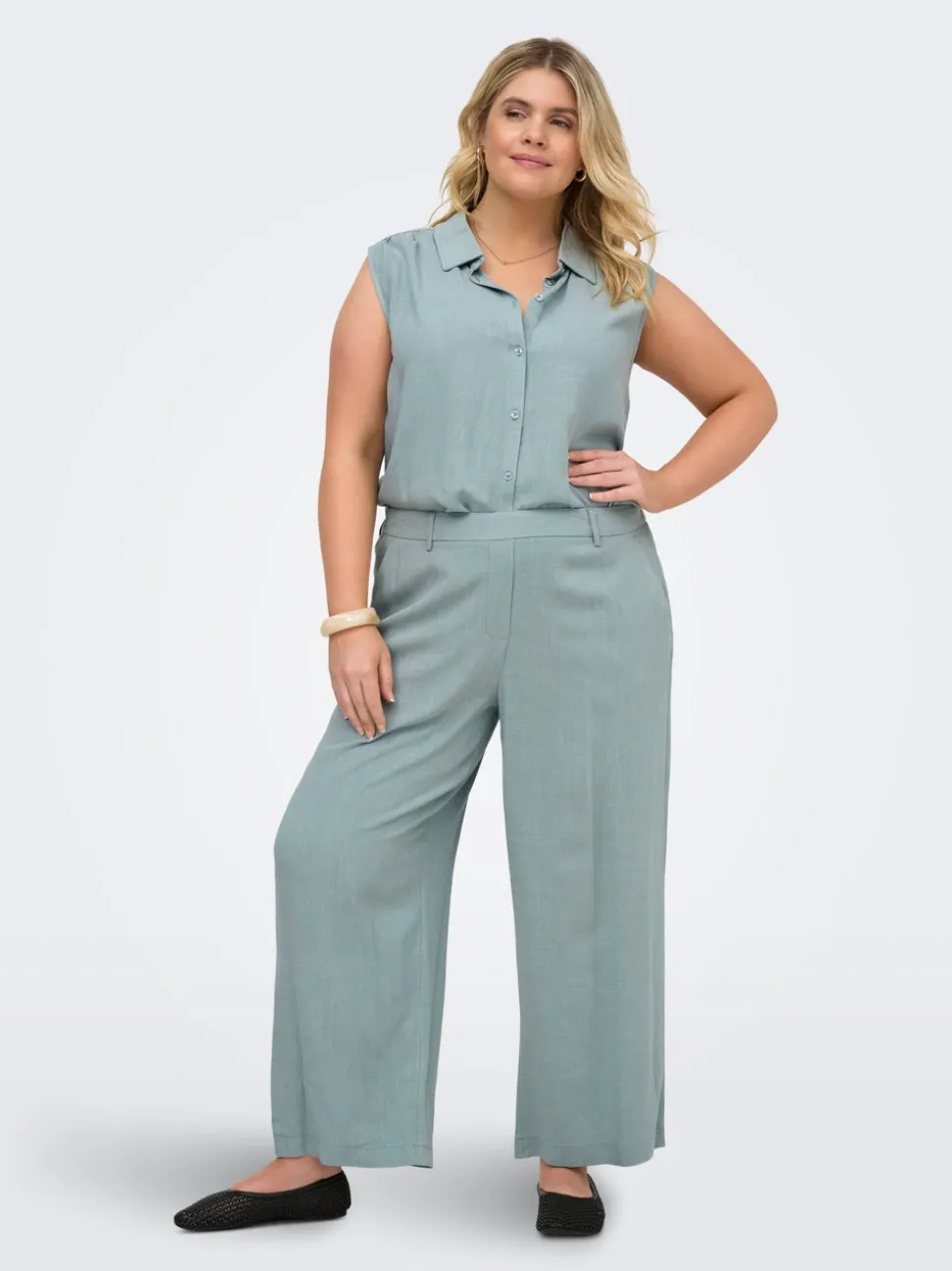 CARSIESTA Cropped Fit Lin Culotte bukser