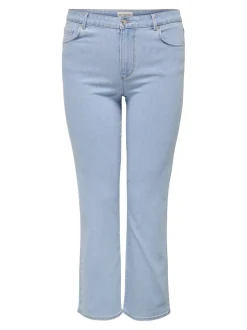 CARSNOW Høy midje Straight Fit Jeans