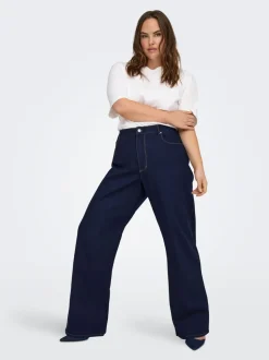 CARSNOW Høy midje Wide Leg Fit Jeans