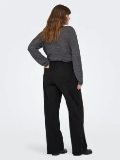 CARSNOW Høy midje Wide Leg Fit Jeans