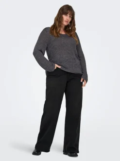 CARSNOW Høy midje Wide Leg Fit Jeans