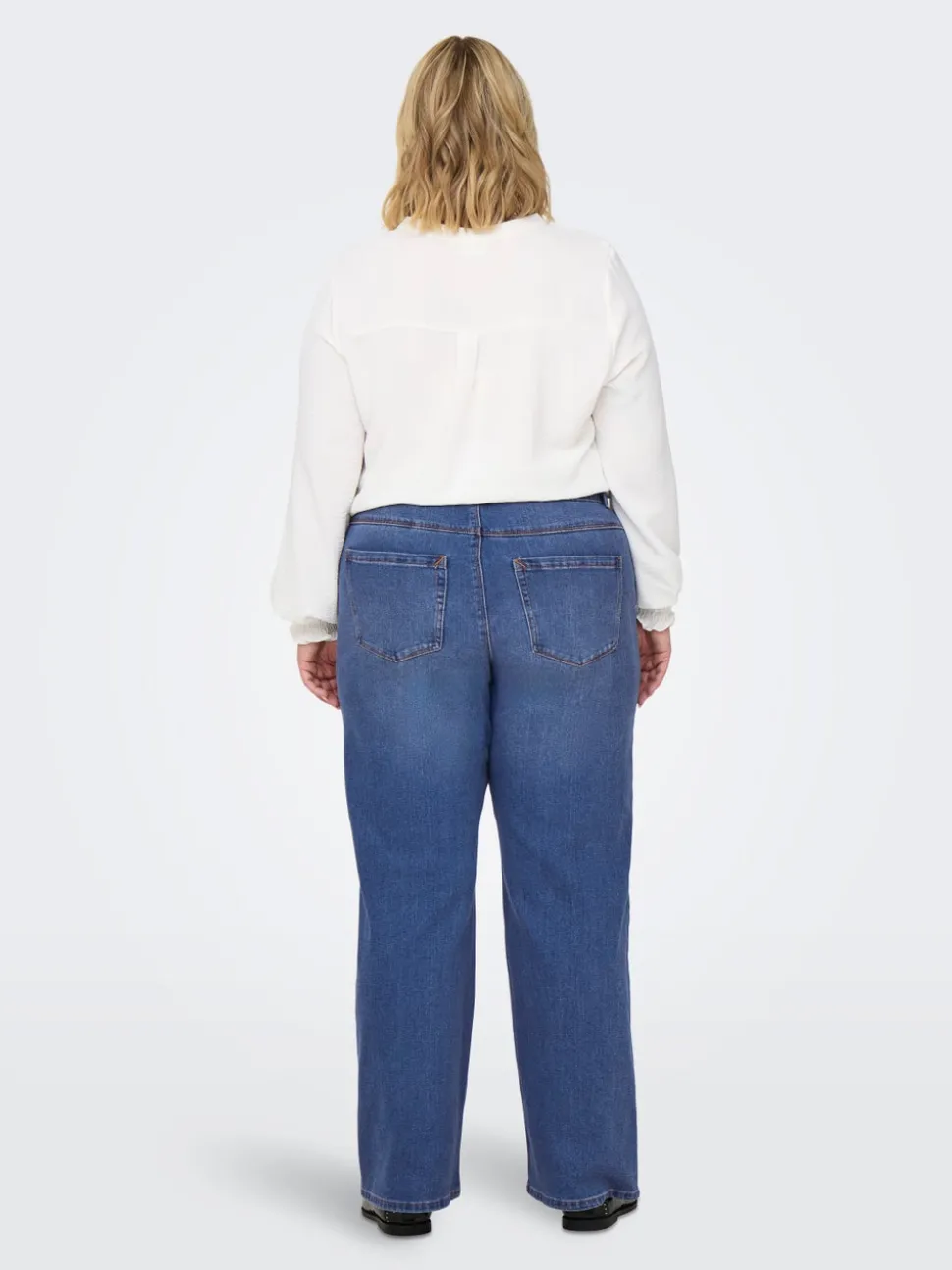 CARSNOW Høy midje Wide Leg Fit Jeans