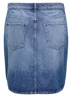 CARSTELLA Rhinestone Denimskjørt