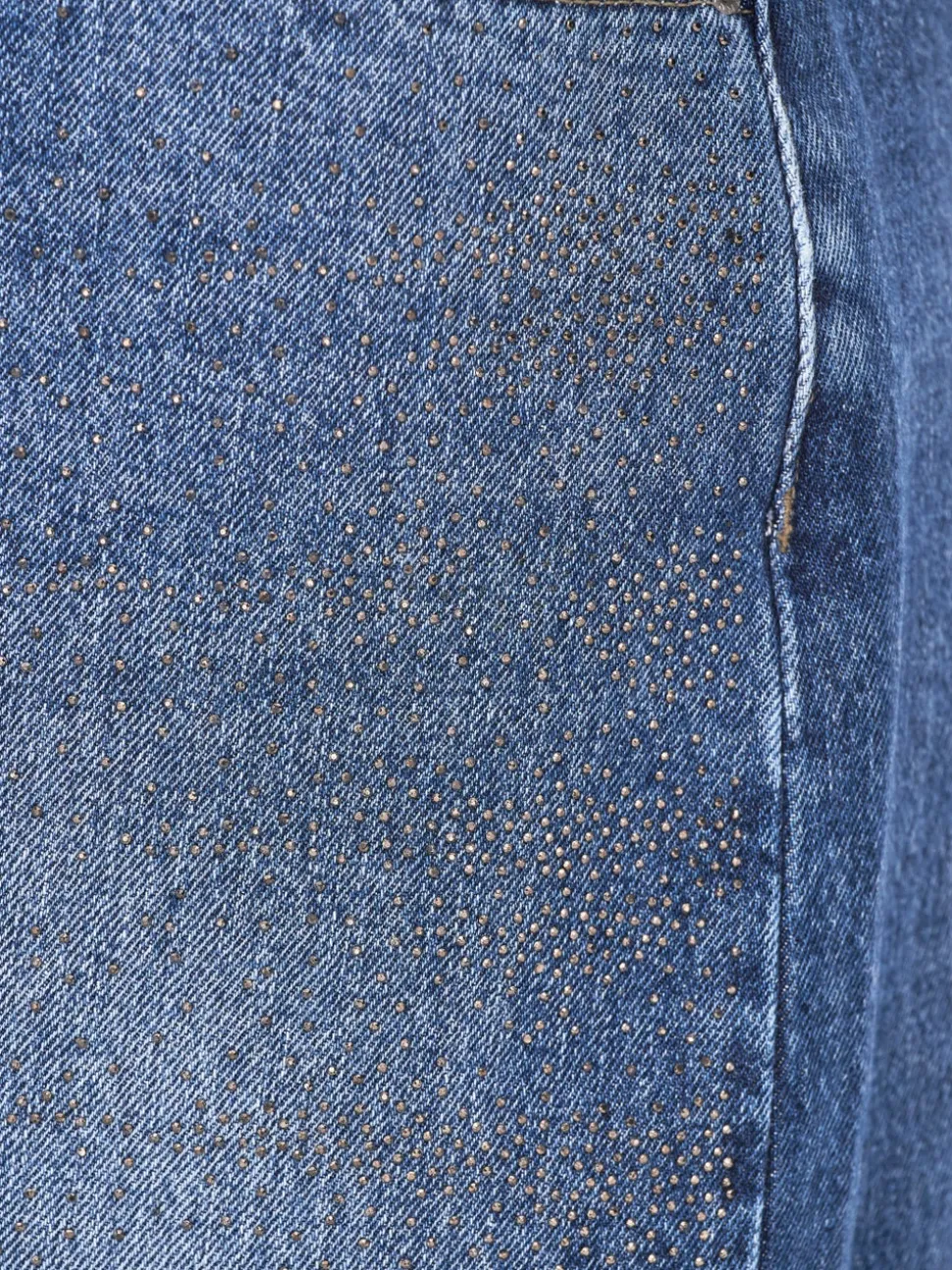 CARSTELLA Rhinestone Denimskjørt
