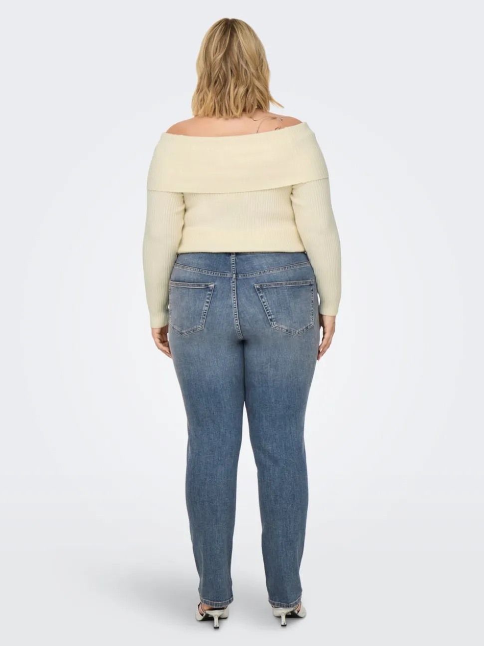 CARSUI Høy midje Slim Fit Jeans