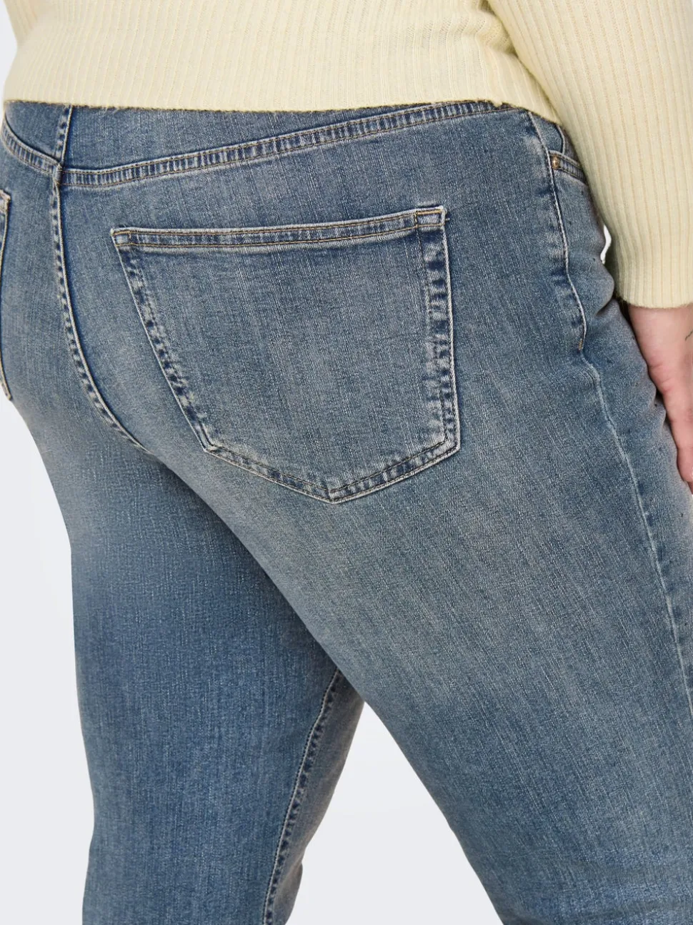 CARSUI Høy midje Slim Fit Jeans