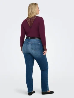 CARSUI Middels høy midje Slim Fit Ankellengde Jeans