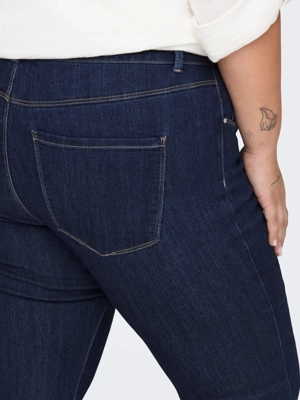 CARTHUNDER Middels høy midje Flared Fit Jeans