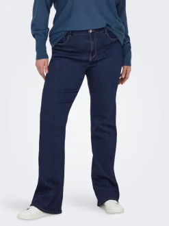 CARTHUNDER Middels høy midje Flared Fit Jeans