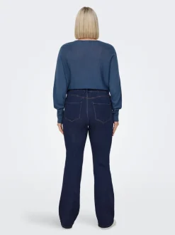 CARTHUNDER Middels høy midje Flared Fit Jeans