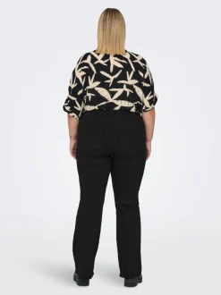 CARTHUNDER Middels høy midje Flared Fit Jeans