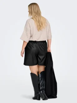 CARTILA Regular Fit imitert skinnshorts