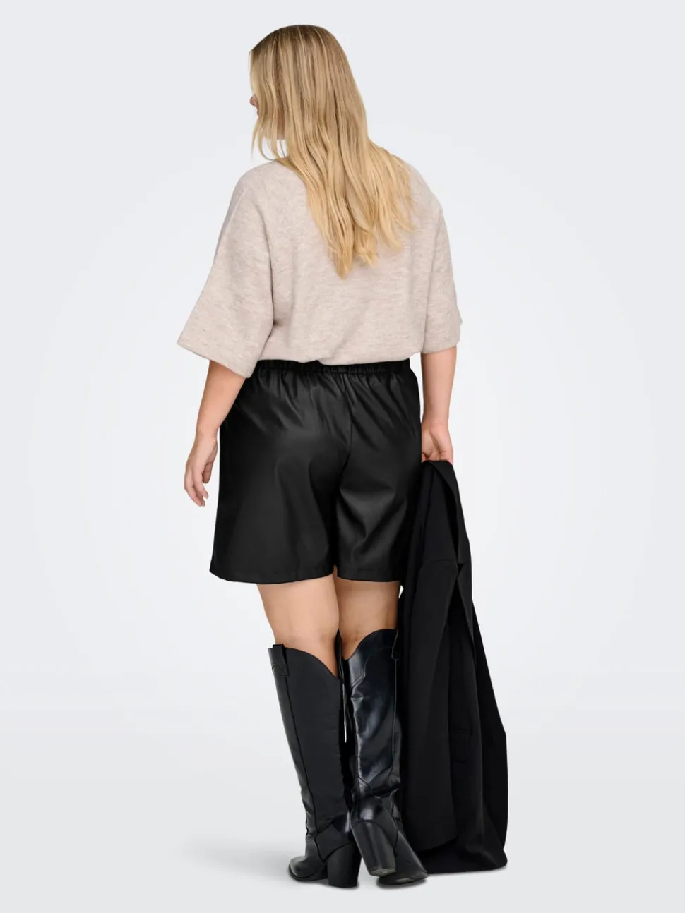 CARTILA Regular Fit imitert skinnshorts