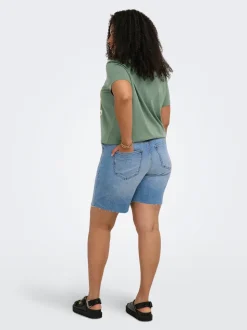 CARTOKYO Høy midje Regular Fit Denimshorts