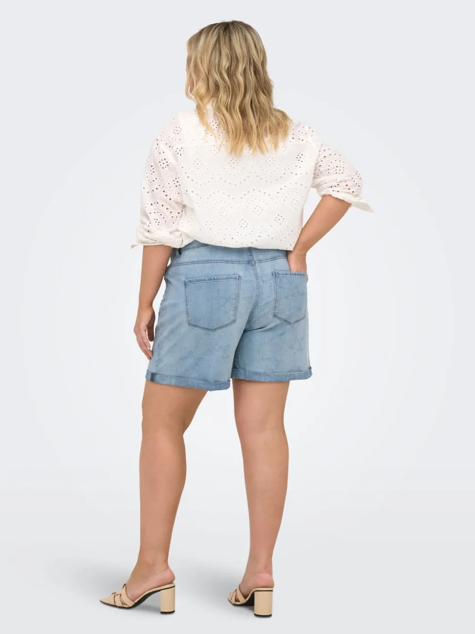CARVEGA Høy midje Loose fit Denimshorts