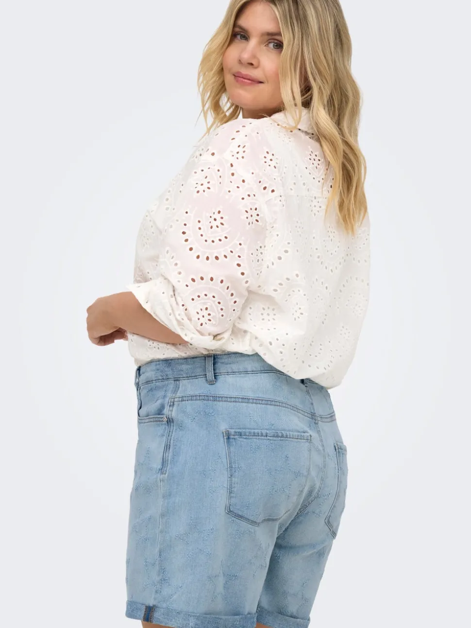 CARVEGA Høy midje Loose fit Denimshorts