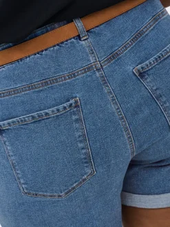 CARVEGA Høy midje Regular Fit Denimshorts