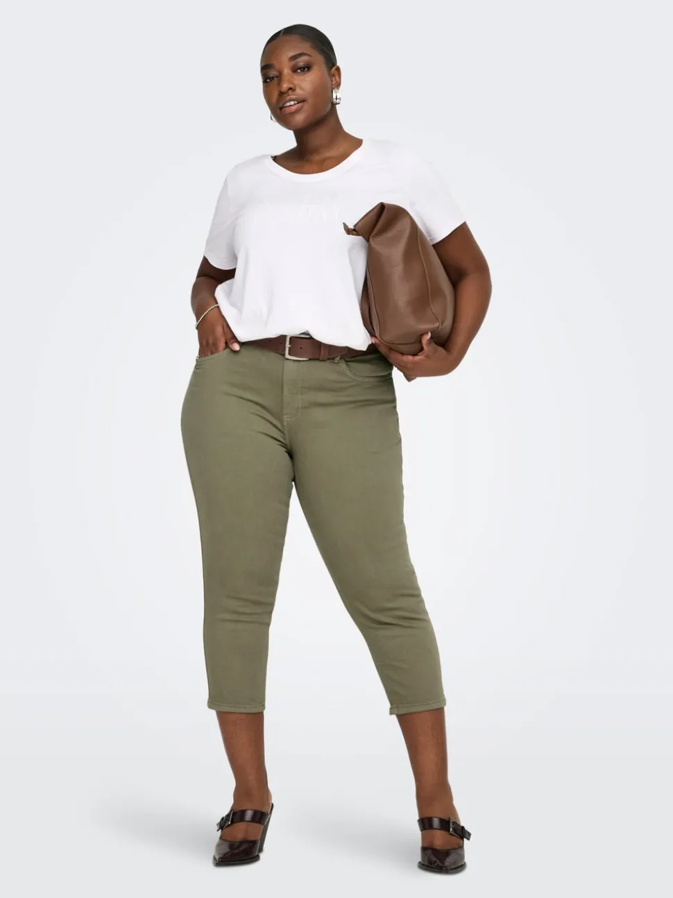 CARWILLY Cropped Fit Cropped Jeans