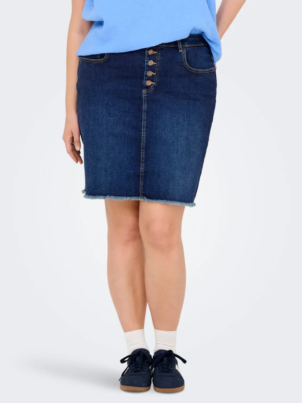 CARWILLY Denim Denimskjørt Midiskjørt