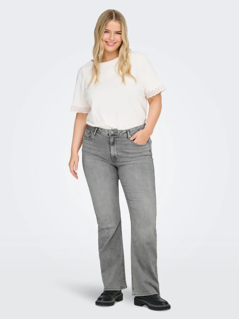 CARWILLY Høy midje Flared Fit Jeans