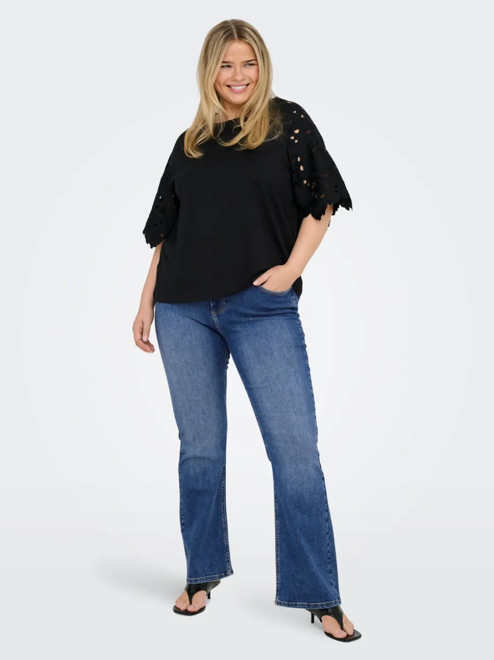 CARWILLY Høy midje Flared Fit Jeans
