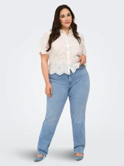 CARWILLY Høy midje Straight Fit Jeans