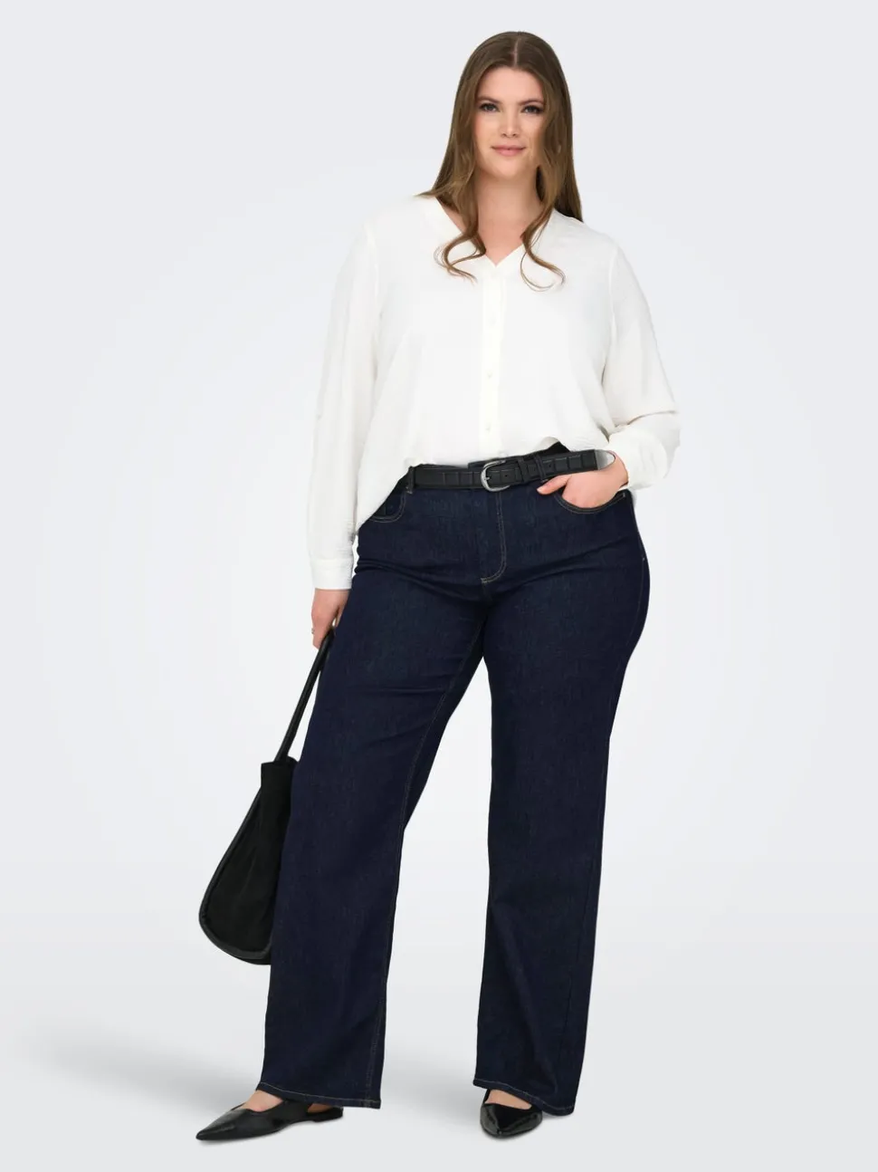 CARWILLY Høy midje wide Fit Jeans