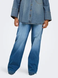 CARWILLY Høy midje Wide Leg Fit Jeans