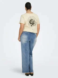 CARWILLY Høy midje Wide Leg Fit Jeans