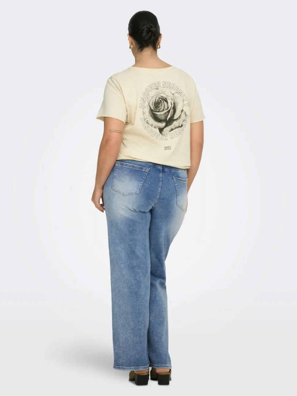 CARWILLY Høy midje Wide Leg Fit Jeans