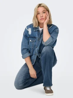 CARWILLY Høy midje Wide Leg Fit Jeans