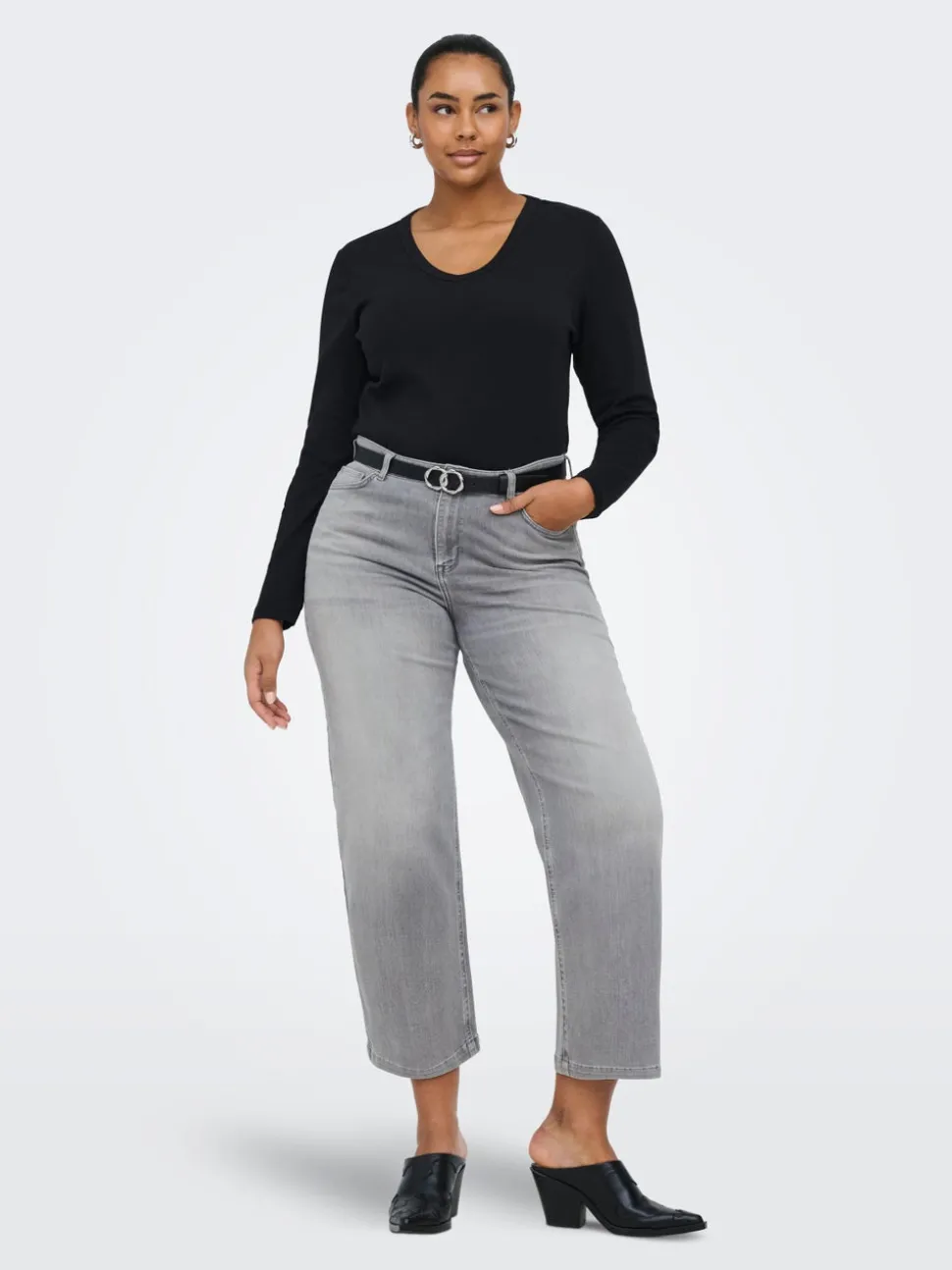 CARWILLY Høy midje Wide Leg Fit Jeans