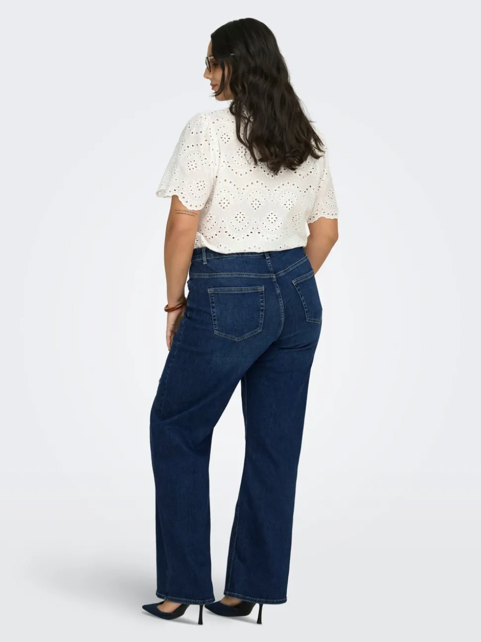 CARWILLY Høy midje Wide Leg Fit Jeans