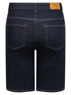 CARWILLY Høy midje Wide Leg Fit Denimshorts