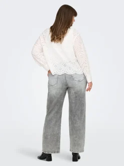 CARWILLY Høy midje Wide Leg Fit Jeans