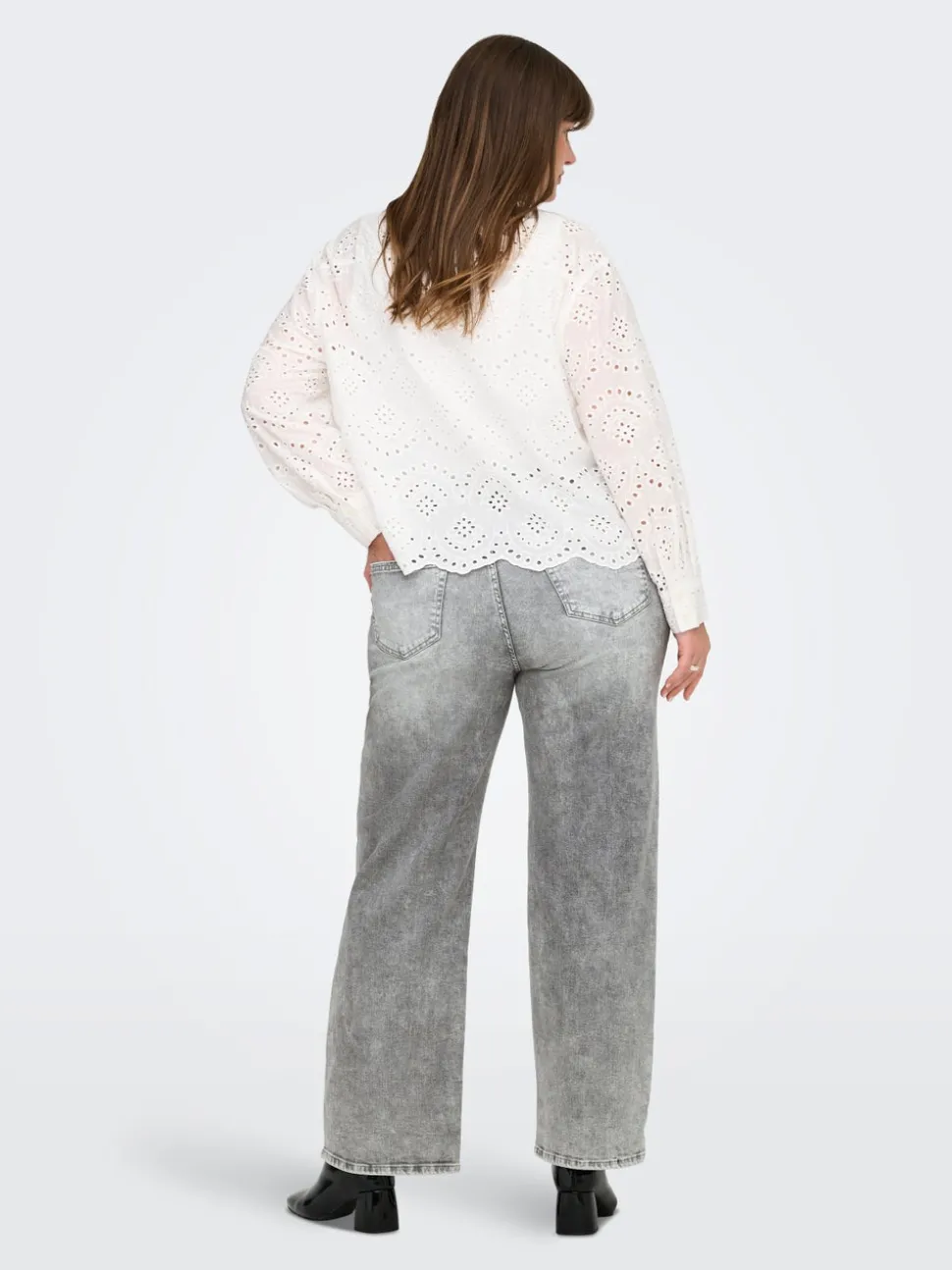 CARWILLY Høy midje Wide Leg Fit Jeans