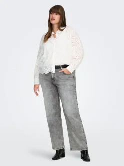 CARWILLY Høy midje Wide Leg Fit Jeans