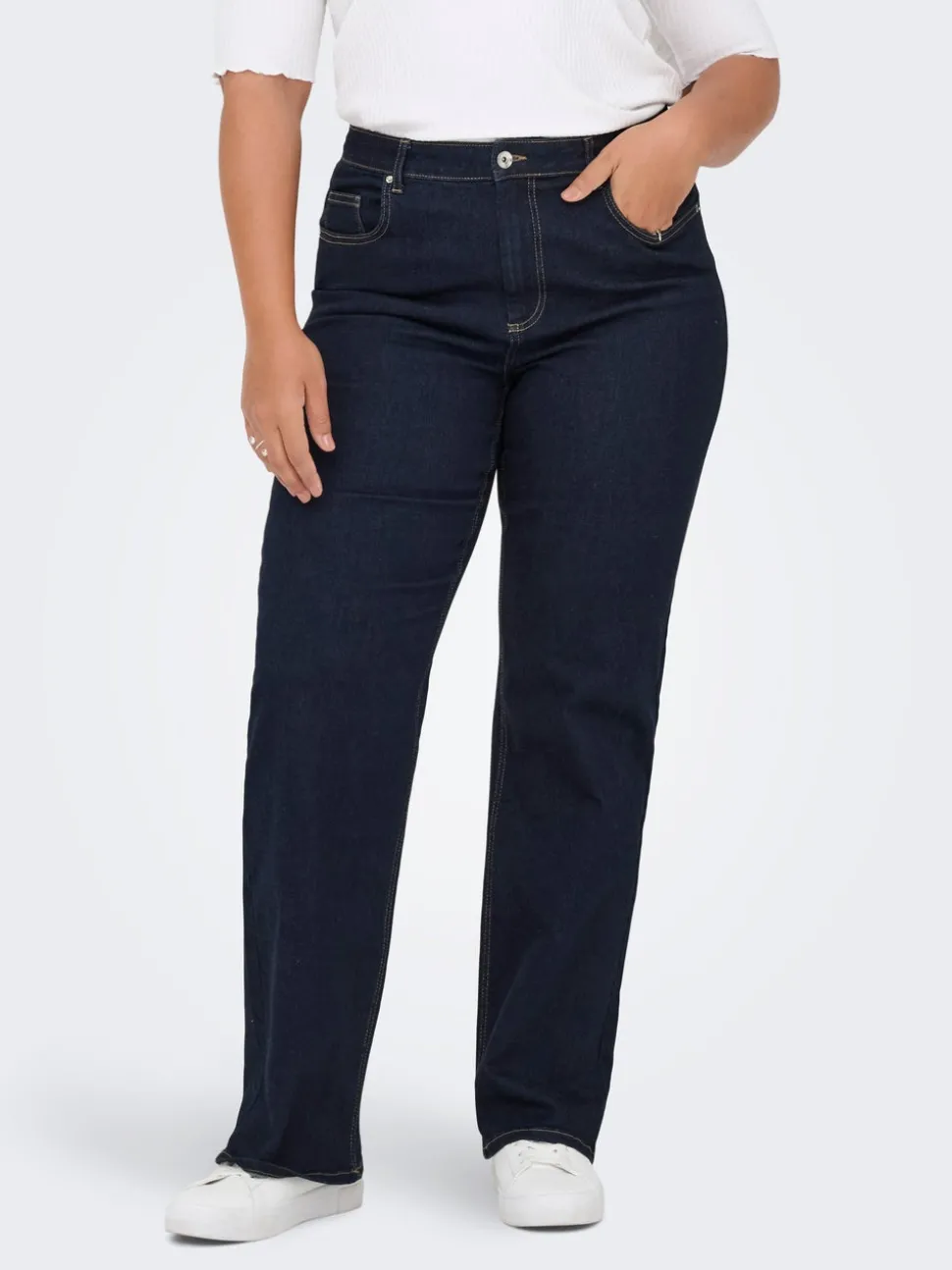 CARWILLY Høy midje Wide Leg Fit Jeans