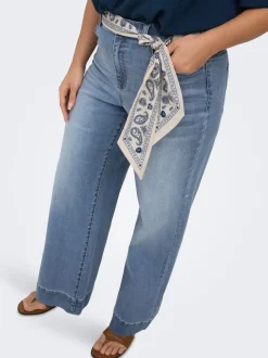 CARWILLY Høy midje Wide Leg Fit Jeans