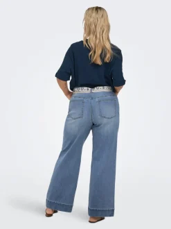 CARWILLY Høy midje Wide Leg Fit Jeans