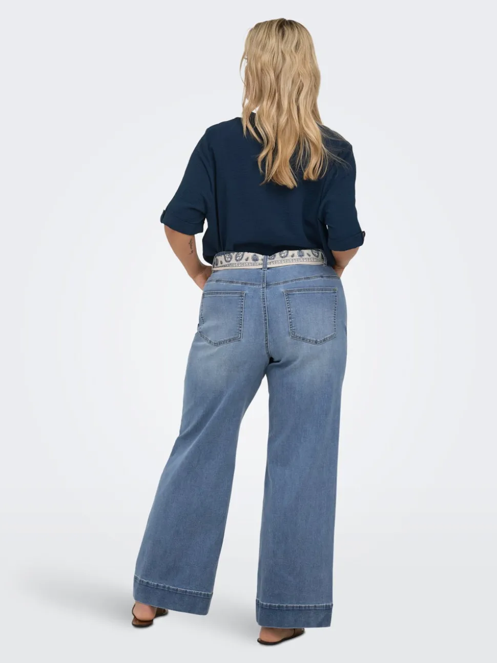 CARWILLY Høy midje Wide Leg Fit Jeans