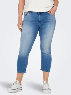 CARWILLY Middels høy midje capri Skinny Fit Jeans