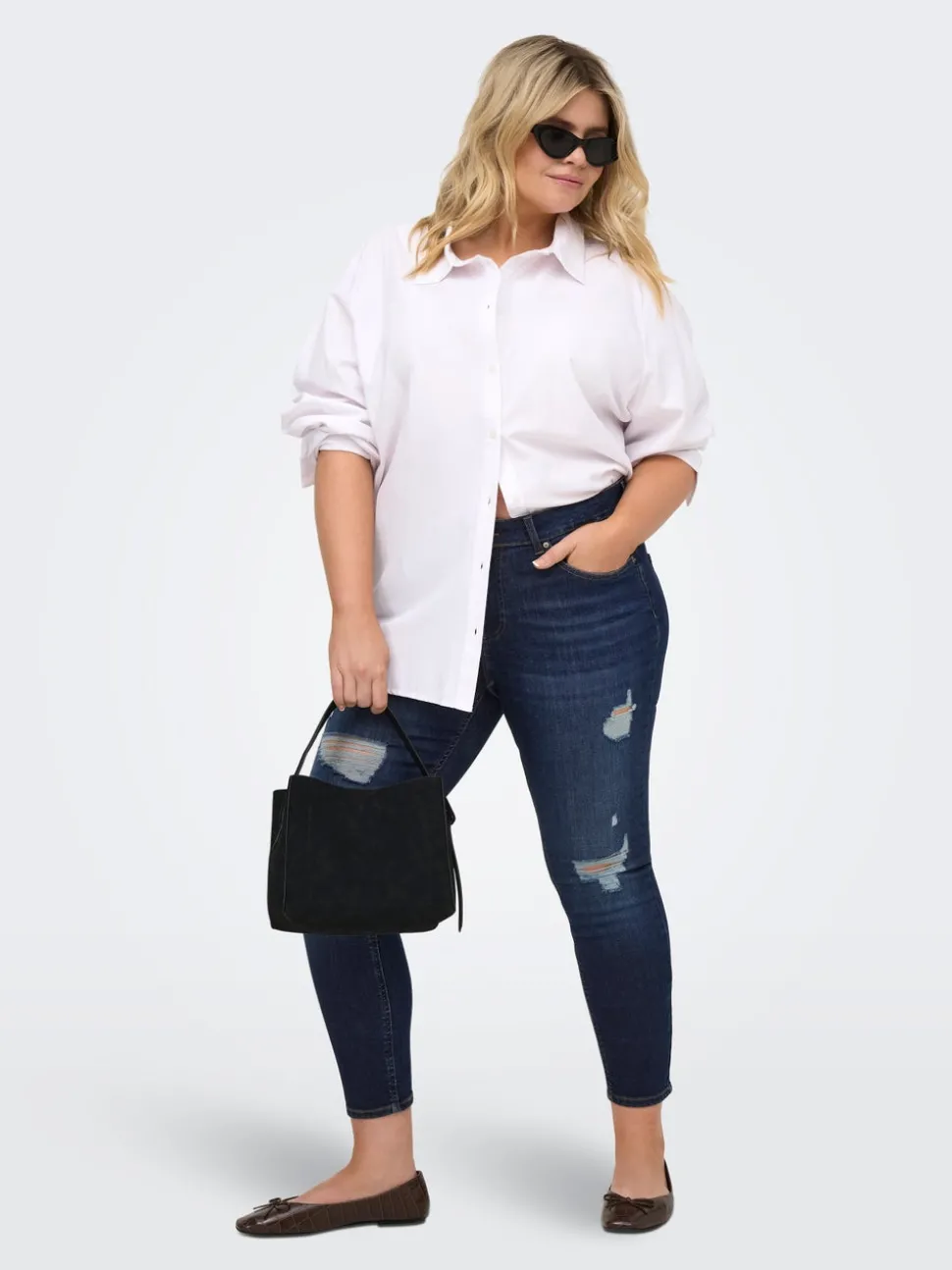 CARWILLY Middels høy midje Skinny Fit Ankellengde Jeans