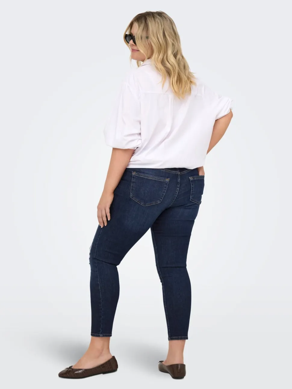 CARWILLY Middels høy midje Skinny Fit Ankellengde Jeans